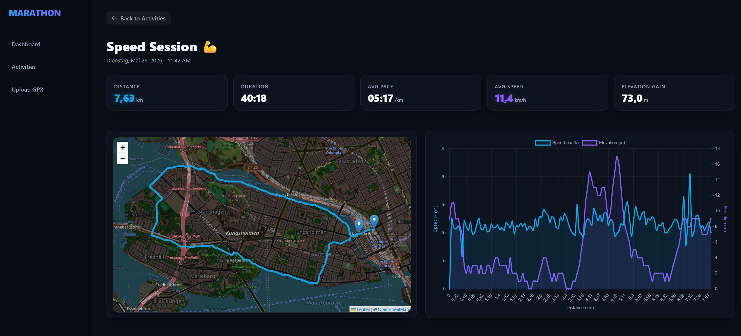 Antigravity Marathon Demo App