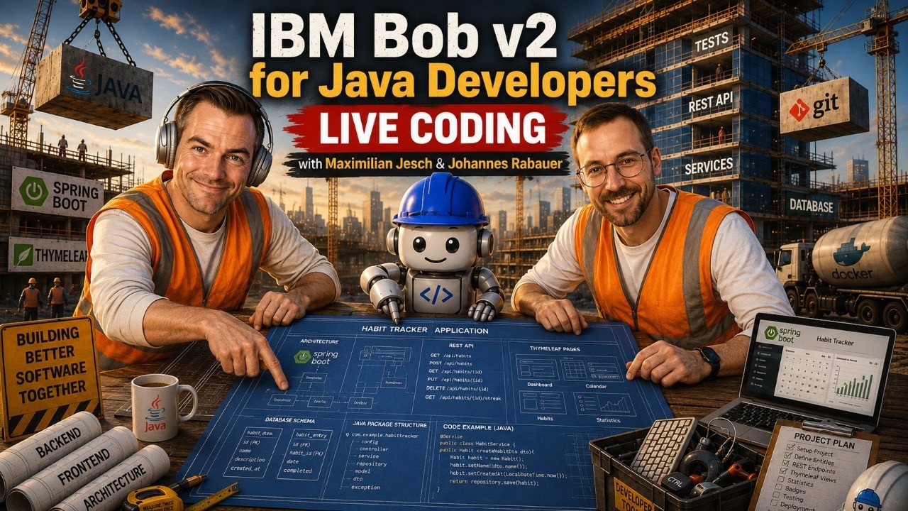 Thumbnail: AI Coding with IBM Bob v2: Building a Habit Tracker Live